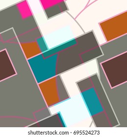 Abstract geometric colorful pattern for background. Decorative backdrop can be used for wallpaper, pattern fills, web page background, surface textures.