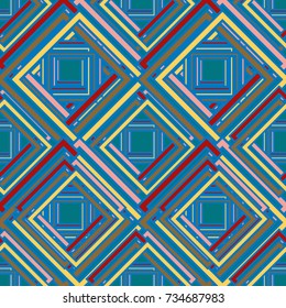 Abstract geometric colorful pattern for background. Decorative backdrop can be used for wallpaper, pattern fills, web page background, surface textures.