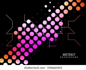 Abstract geometric colorful pattern halftone dots modern design background vector
