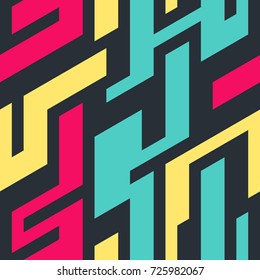 Abstract geometric colorful pattern. Seamless vector background