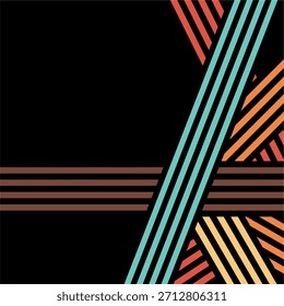 abstract geometric colorful pattern with triangles. vector illustration. abstract disco background - vector.