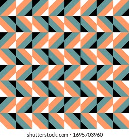 Abstract geometric colorful pattern, zigzag background