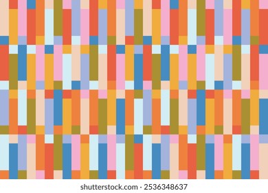 Abstract geometric colorful rectangle background design seamless pattern design vector