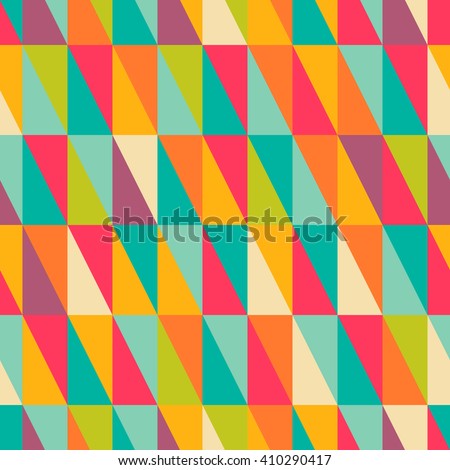 Abstract geometric colorful right triangle seamless pattern