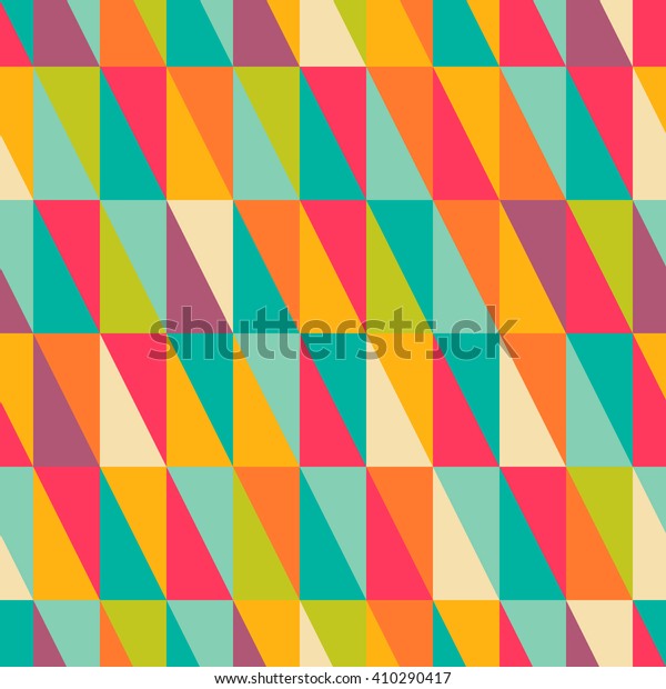 Abstract geometric colorful right triangle\
seamless pattern