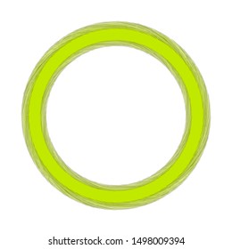 Abstract geometric colorful  round frame on white background. Template design for invitation, poster, card, postcard. Holiday card or congratulation. 