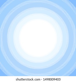 Abstract geometric colorful  round frame on white background. Template design for invitation, poster, card, postcard. Holiday card or congratulation. 