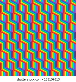 Abstract geometric colorful seamless pattern. 