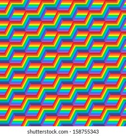 Abstract geometric colorful seamless pattern.