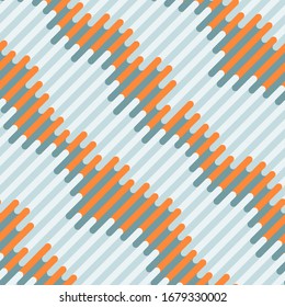 Abstract geometric colorful seamless pattern from tilted lines. Vector illustration.