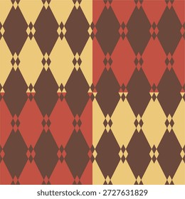 Modelo inconsútil colorido geométrico abstracto para el fondo. Patrón de Vector sin costuras con diamantes geométricos con Pequeños acentos cuadrados. Patrón geométrico abstracto sin fisuras. Ilustración vectorial. eps10