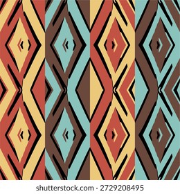 abstract geometric colorful seamless pattern for background. Seamless geometric pattern. Color print. Vector seamless ethnic pattern. Seamless abstract geometric pattern. Vector Illustration. eps10