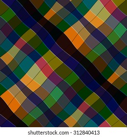 Abstract geometric colorful seamless pattern. 