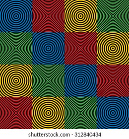 Abstract geometric colorful seamless pattern. 