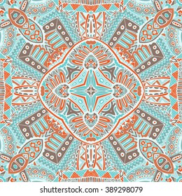 Abstract geometric colorful seamless pattern 