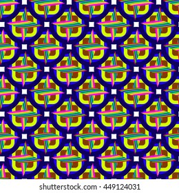 Abstract geometric colorful seamless pattern.