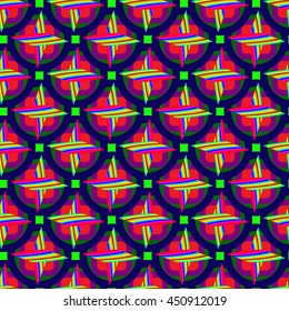 Abstract geometric colorful seamless pattern.
