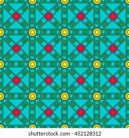 Abstract geometric colorful seamless pattern.