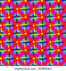 Abstract geometric colorful seamless pattern.