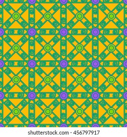 Abstract geometric colorful seamless pattern.