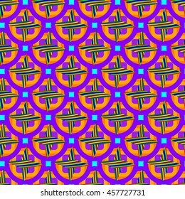 Abstract geometric colorful seamless pattern.