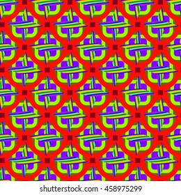 Abstract geometric colorful seamless pattern.