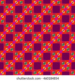 Abstract geometric colorful seamless pattern for background.