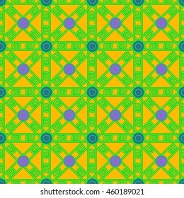 Abstract geometric colorful seamless pattern for background.