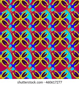 Abstract geometric colorful seamless pattern.