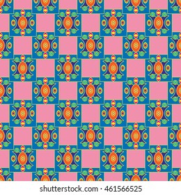 Abstract geometric colorful seamless pattern.