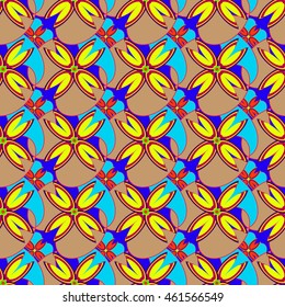 Abstract geometric colorful seamless pattern.