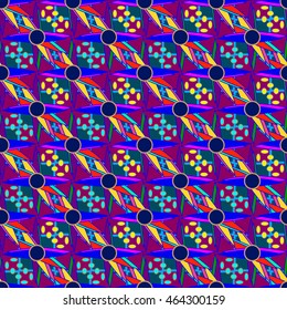 Abstract geometric colorful seamless pattern.