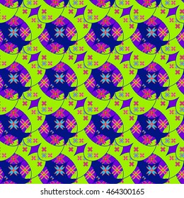 Abstract geometric colorful seamless pattern.