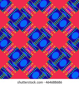 Abstract geometric colorful seamless pattern.