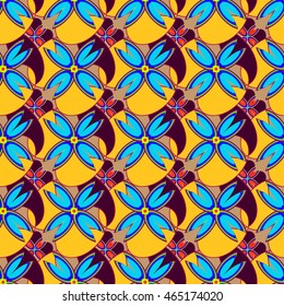 Abstract geometric colorful seamless pattern.