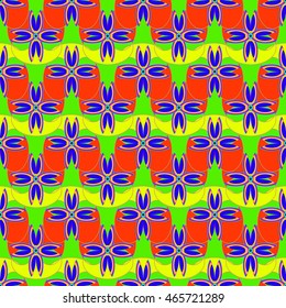 Abstract geometric colorful seamless pattern for background.