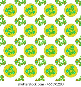 Abstract geometric colorful seamless pattern on white background.