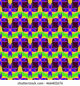 Abstract geometric colorful seamless pattern.