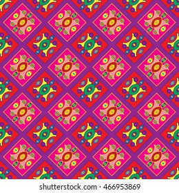 Abstract geometric colorful seamless pattern.
