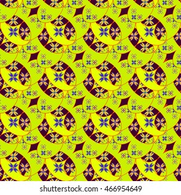Abstract geometric colorful seamless pattern.