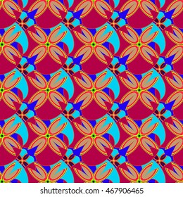Abstract geometric colorful seamless pattern.