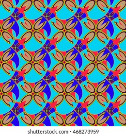 Abstract geometric colorful seamless pattern.