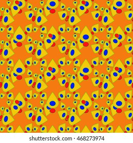 Abstract geometric colorful seamless pattern.