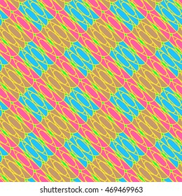 Abstract geometric colorful seamless pattern for background.