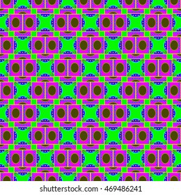 Abstract geometric colorful seamless pattern.