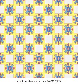 Abstract geometric colorful seamless pattern.