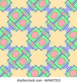 Abstract geometric colorful seamless pattern.
