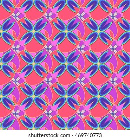Abstract geometric colorful seamless pattern.