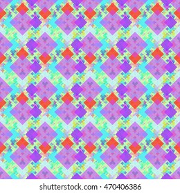 Abstract geometric colorful seamless pattern for background.