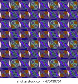 Abstract geometric colorful seamless pattern.